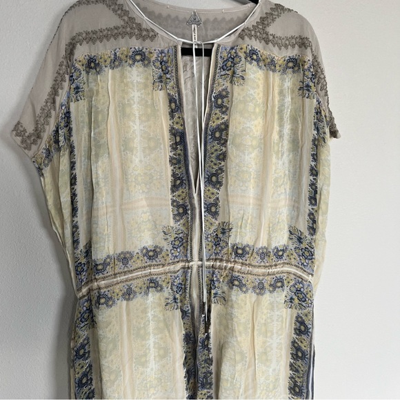 Free People New Romantics Gardenia Fog Maxi Dress Stone Bohemian Casual Women’s - Picture 7 of 15